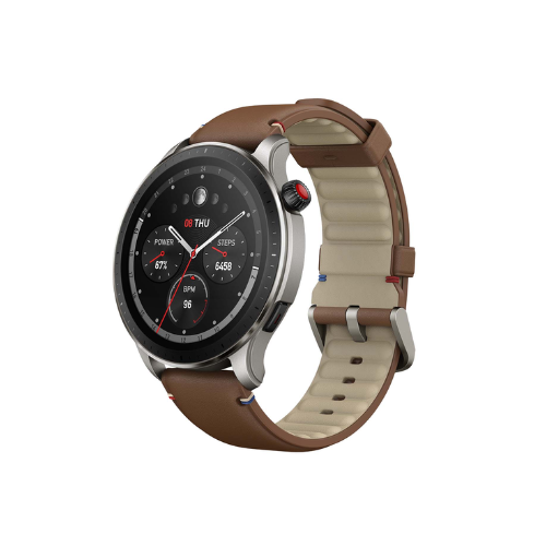 AMAZFIT GTR 4 VINTAGE BROWN LEATHER - KRISHNA WATCH COMPANY