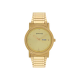 Sonata Champagne Dial Golden Metal Strap Watch NP1141YM13