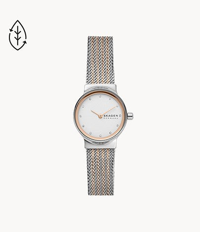 SKAGEN Freja Lille Two-Tone Steel Mesh Watch SKW2699 - KRISHNA WATCH COMPANY