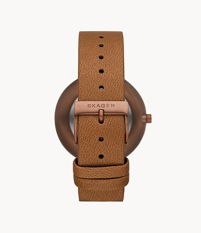 Aaren Naturals Three-Hand Cognac Strap SKW2973 - KRISHNA WATCH COMPANY