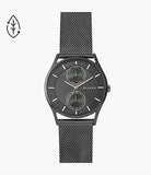 Holst Chronograph Charcoal Steel Mesh Multifunction Watch SKW6180