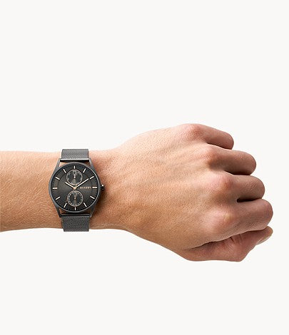 Holst Chronograph Charcoal Steel Mesh Multifunction Watch SKW6180 - KRISHNA WATCH COMPANY