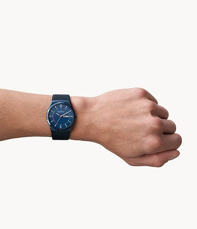 Melbye Three-Hand Day-Date Ocean Blue Stainless Steel Mesh SKW6788 - KRISHNA WATCH COMPANY