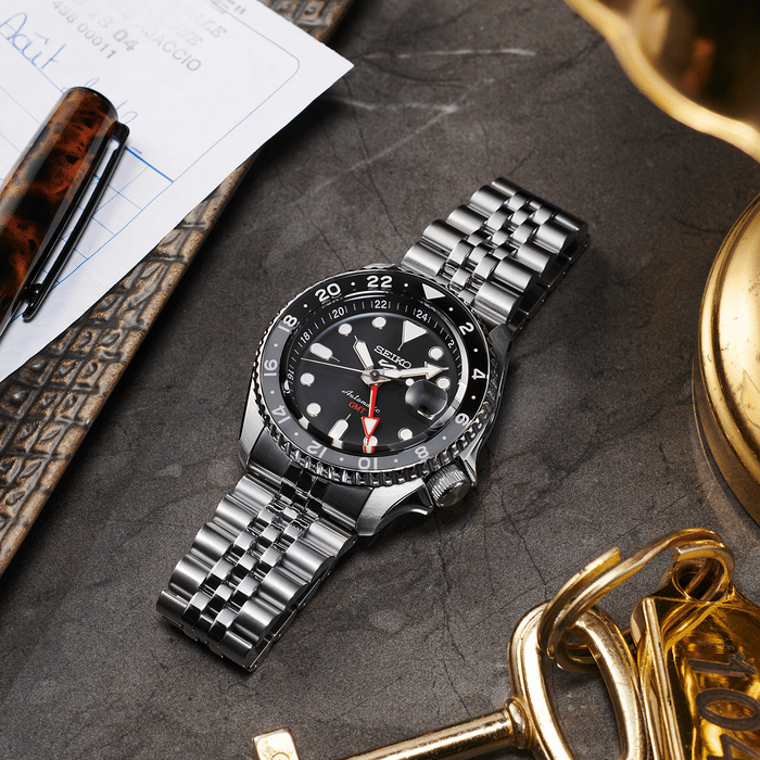 SEIKO 5 SPORTS ‘BLACK GRAPE’ GMT SKX RE-INTERPRETATION - SSK001K1 - KRISHNA WATCH COMPANY
