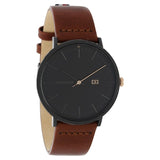 Tommy Hilfiger Black Dial Brown Leather Strap Watch NCTH1791461 - KRISHNA WATCH COMPANY