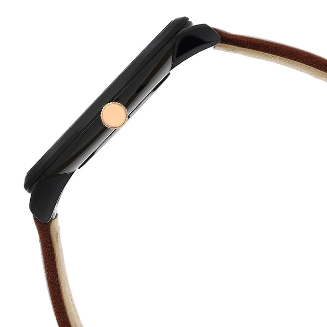 Tommy Hilfiger Black Dial Brown Leather Strap Watch NCTH1791461 - KRISHNA WATCH COMPANY