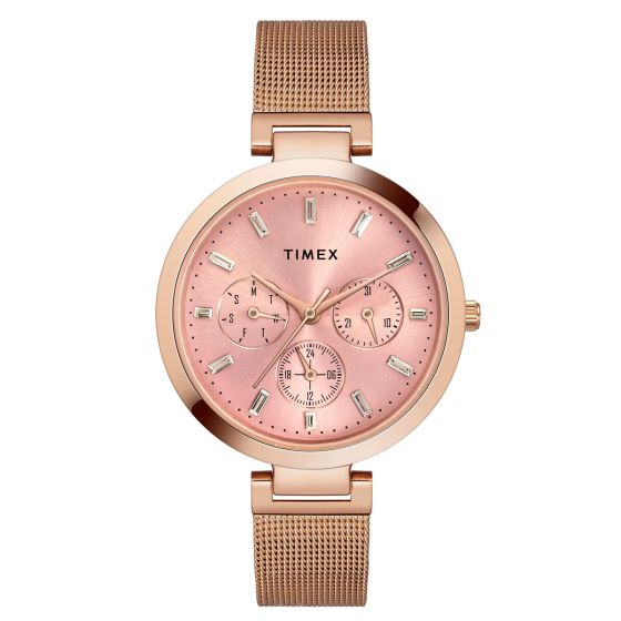 Timex Fashion Women's Pink Dial Watch - TW000X242 - KRISHNA WATCH COMPANY