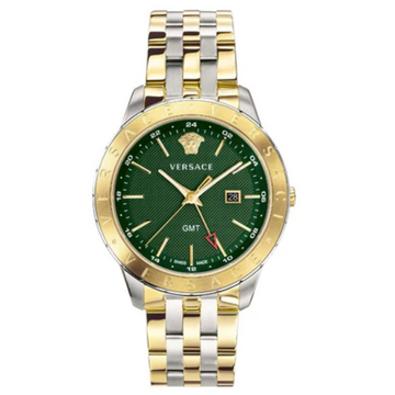 VERSACE VEBK00718 UNIVERS GREEN DIAL WATCH FOR MEN