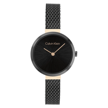 Calvin Klein 25200084 Minimalistic T Bar 28Mm Mesh Quartz Watch for Women - KRISHNA WATCH COMPANY