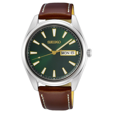 Seiko Dress Analog Green Dial Men's Watch - SUR449P1 - KRISHNA WATCH COMPANY