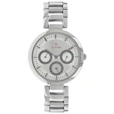 Titan Silver Dial Silver Stainless Steel Strap Watch - 2480SM03