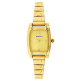 Sonata Champagne Dial Golden Stainless Steel Strap Watch NR8103YM01