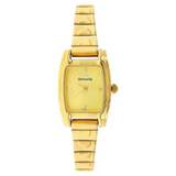 Sonata Champagne Dial Golden Stainless Steel Strap Watch NR8103YM01