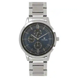 Titan Workwear Watch with Blue Dial & Stainless Steel Strap - 1769SM01 - KRISHNA WATCH COMPANY