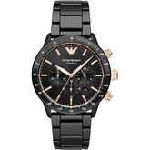 Emporio Armani Men's Stainless Steel Watch with Chronograph or Three Hand Movement AR70002