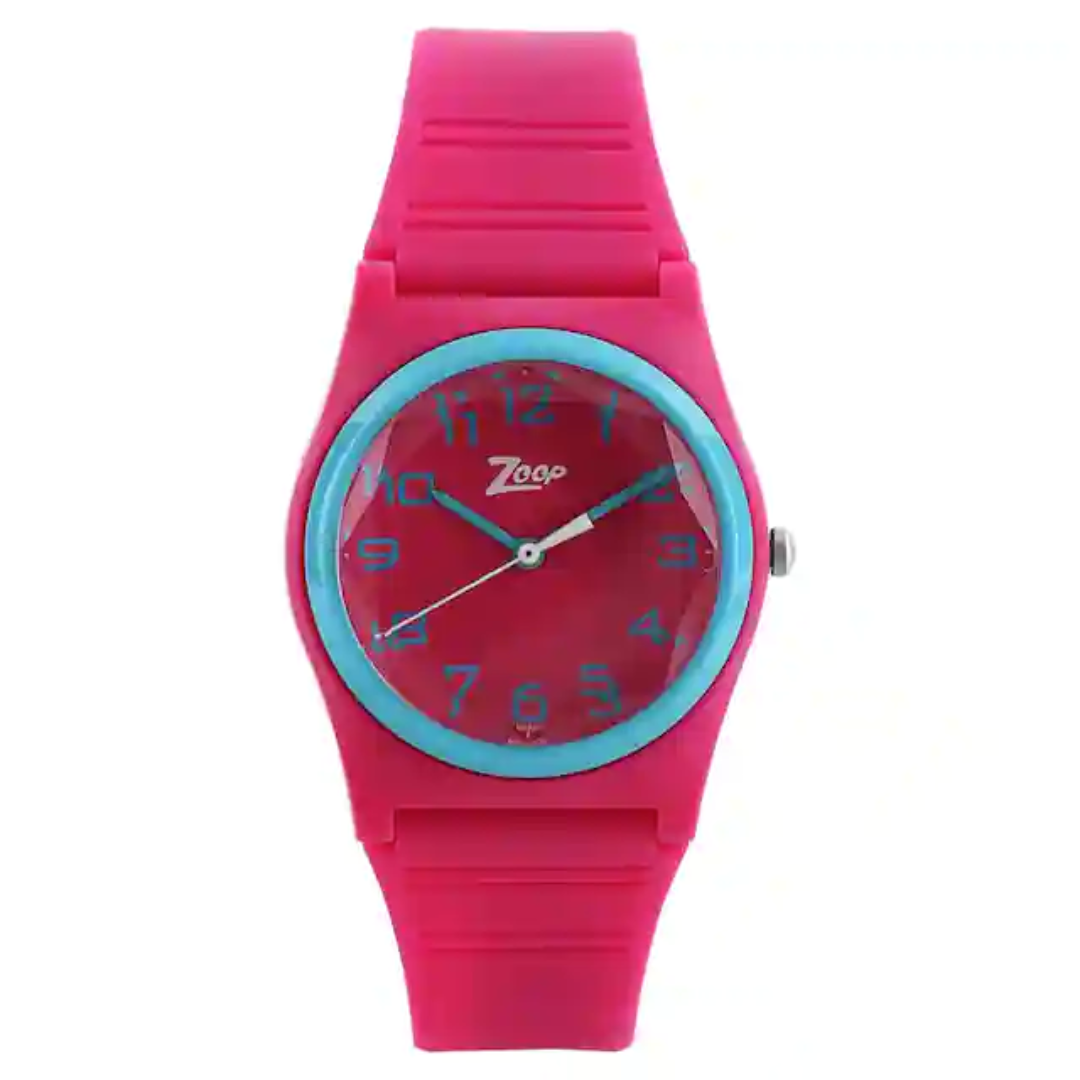 Pink Dial Pink Plastic Strap Watch NP26010PP01 DG795 Krishna Watch