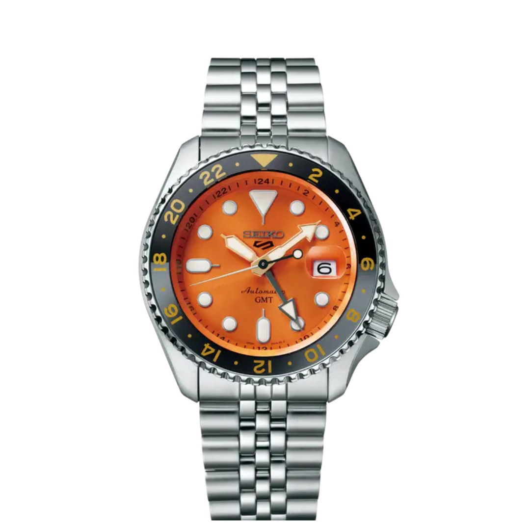 SEIKO 5 SPORTS ‘MIKAN ORANGE’ GMT SKX RE-INTERPRETATION - SSK005K1 - KRISHNA WATCH COMPANY
