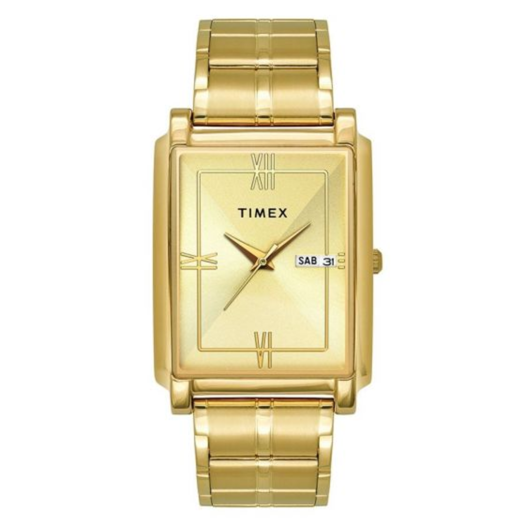 TIMEX ANALOG CHAMPAGNE DIAL MEN'S WATCH - TW000W910 - KRISHNA WATCH COMPANY
