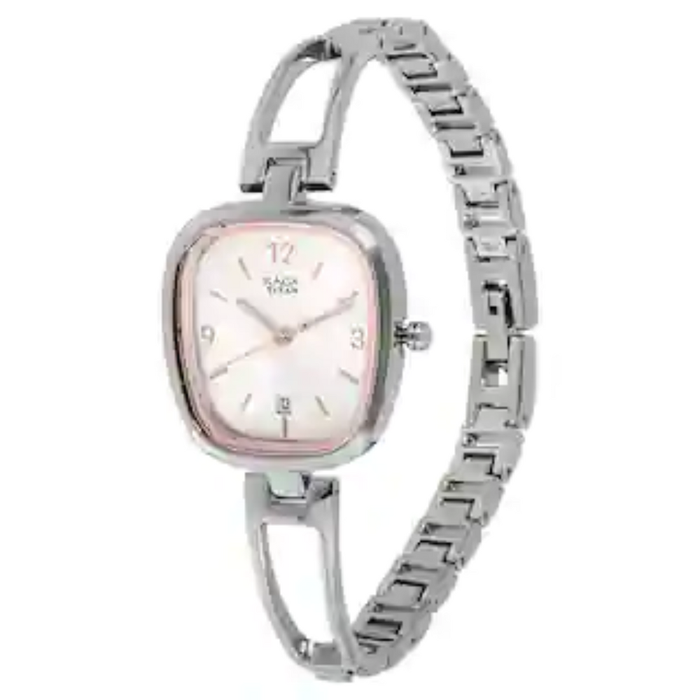 Titan Raga Viva Silver Dial Metal Strap Watch 2604SM01 (DH546) - KRISHNA WATCH COMPANY