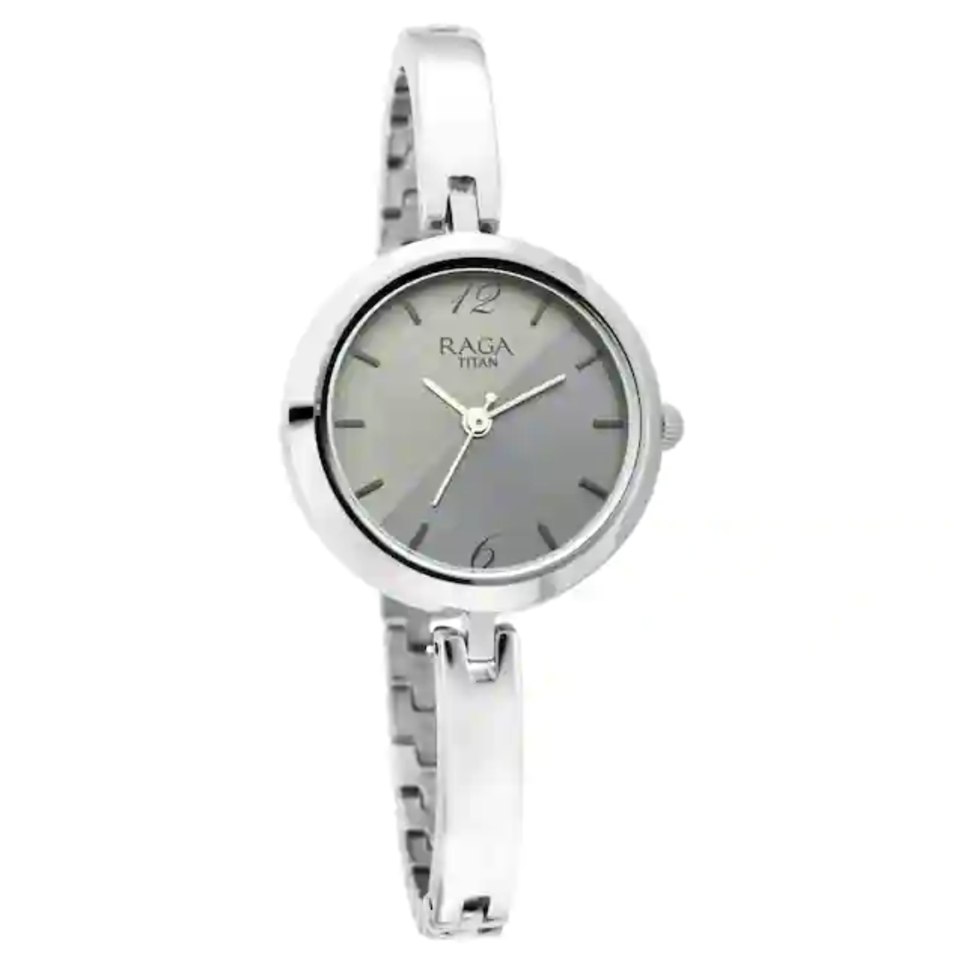 Titan Raga Viva Silver Dial Metal Strap Watch 2606SM05 (DK855) - KRISHNA WATCH COMPANY