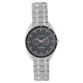 Titan Black Dial Silver Stainless Steel Strap Watch 1582KM02