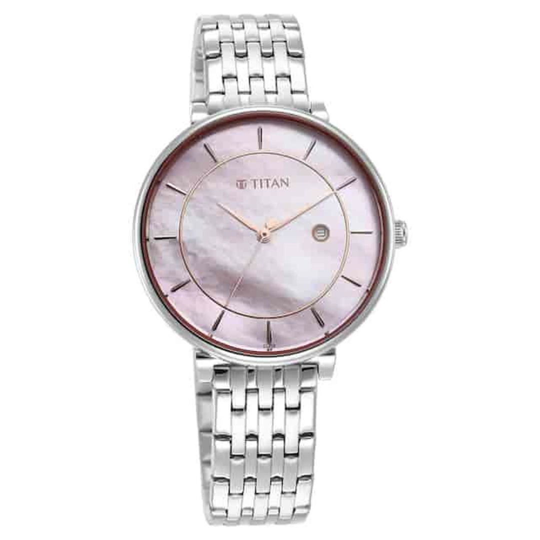 Titan Premium Workwear with Beige Dial Analog with Date Watch 2673SM02 / NS2673SM02 - KRISHNA WATCH COMPANY