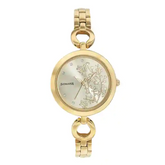 Sonata Champagne Dial Stainless Steel Strap Watch NR8147YM03