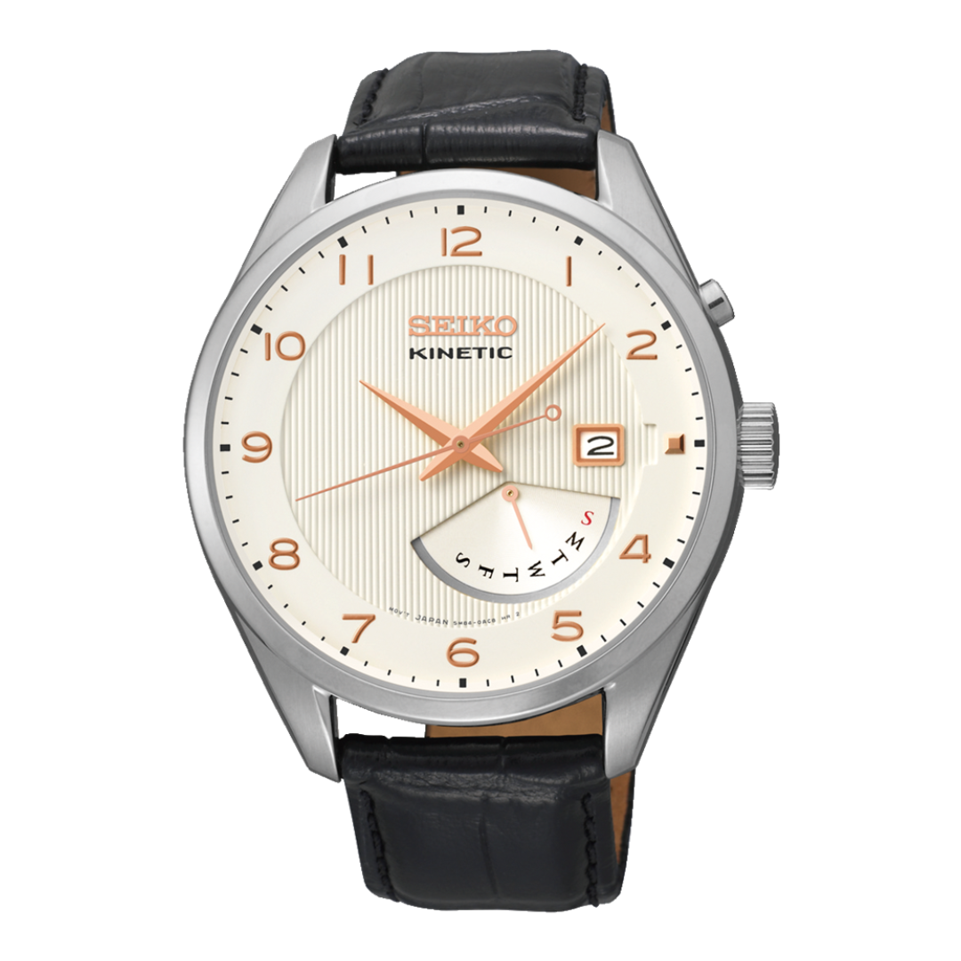 Seiko Kinetic Cream Men's Watch SRN049P1 - KRISHNA WATCH COMPANY