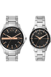 Armani Exchange 46 mm Hampton Black Dial Stainless Steel Analogue Watch AX7132 - KRISHNA WATCH COMPANY