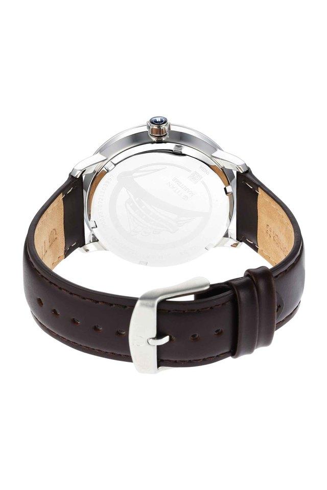 Titan Maritime Watch with Blue Dial & Leather Strap 1828SL01 - KRISHNA WATCH COMPANY