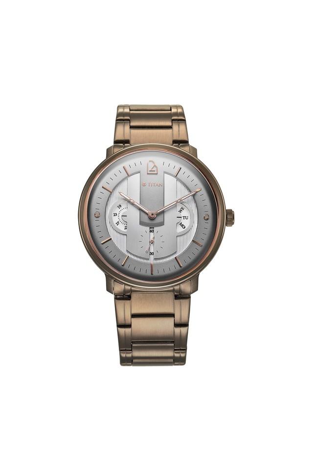 Titan Quartet Grey Dial Stainless Steel Strap Watch 1882QM01 - KRISHNA WATCH COMPANY