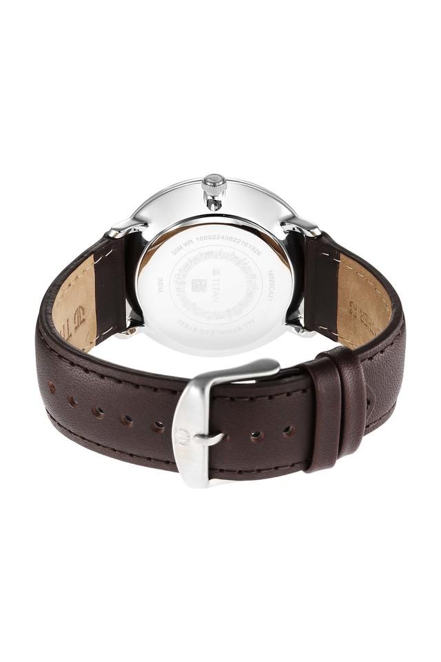 Titan Quartet Black Dial Leather Strap Watch 1882SL01 - KRISHNA WATCH COMPANY