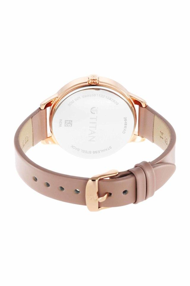 Titan Purple Glam It Up Brown Dial Stainless Steel Strap Watch 2648WL05 - KRISHNA WATCH COMPANY