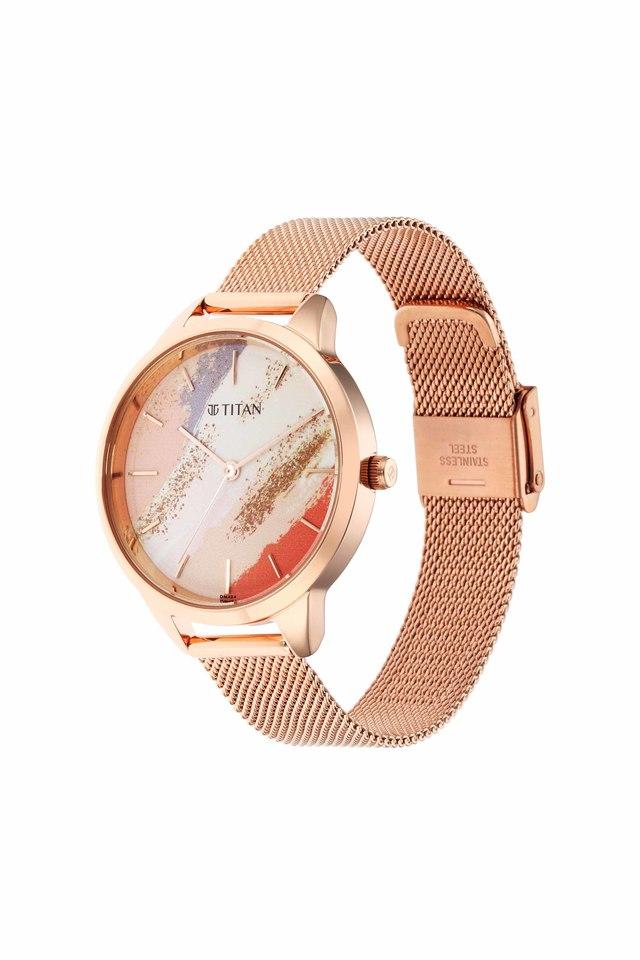 Titan Purple Glam It Up Multicoloured Dial Stainless Steel Strap Watch 2664WM01 - KRISHNA WATCH COMPANY