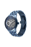 Titan Metal Mechanicals Blue Dial Stainless Steel Strap Watch 90140QM03