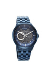 Titan Metal Mechanicals Blue Dial Stainless Steel Strap Watch 90140QM03