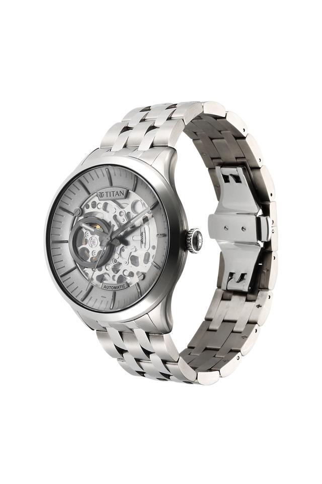 TITAN Metal Mechanicals Anthracite Dial Titanium Strap Watch - 90140TM01 - KRISHNA WATCH COMPANY