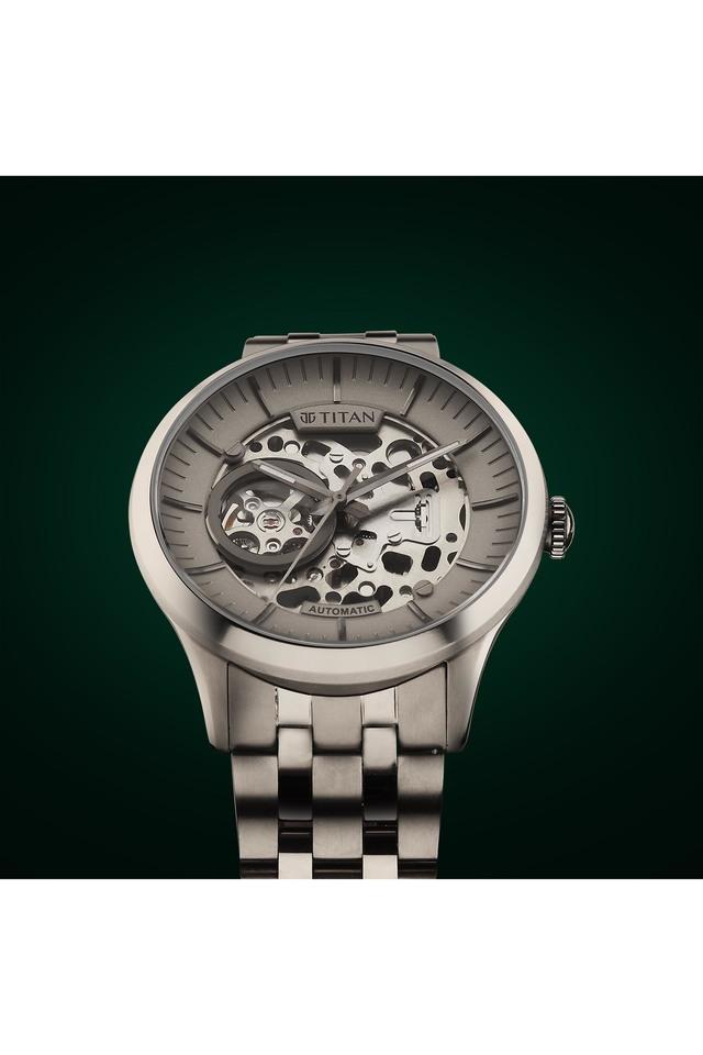 TITAN Metal Mechanicals Anthracite Dial Titanium Strap Watch - 90140TM01 - KRISHNA WATCH COMPANY