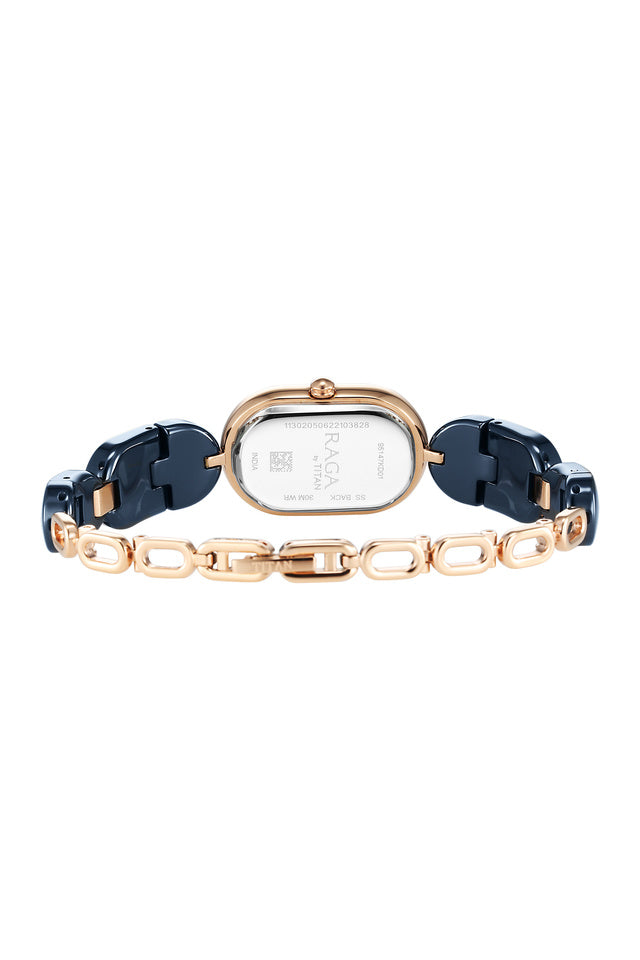Titan Raga Ceramics Blue Dial Ceramic Strap 95147KD01 / NS95147KD01 - KRISHNA WATCH COMPANY
