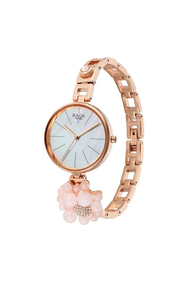 Titan Raga Delight Mother Of Pearl Dial Metals Strap Watch 95201WM01 / NS95201WM01 - KRISHNA WATCH COMPANY