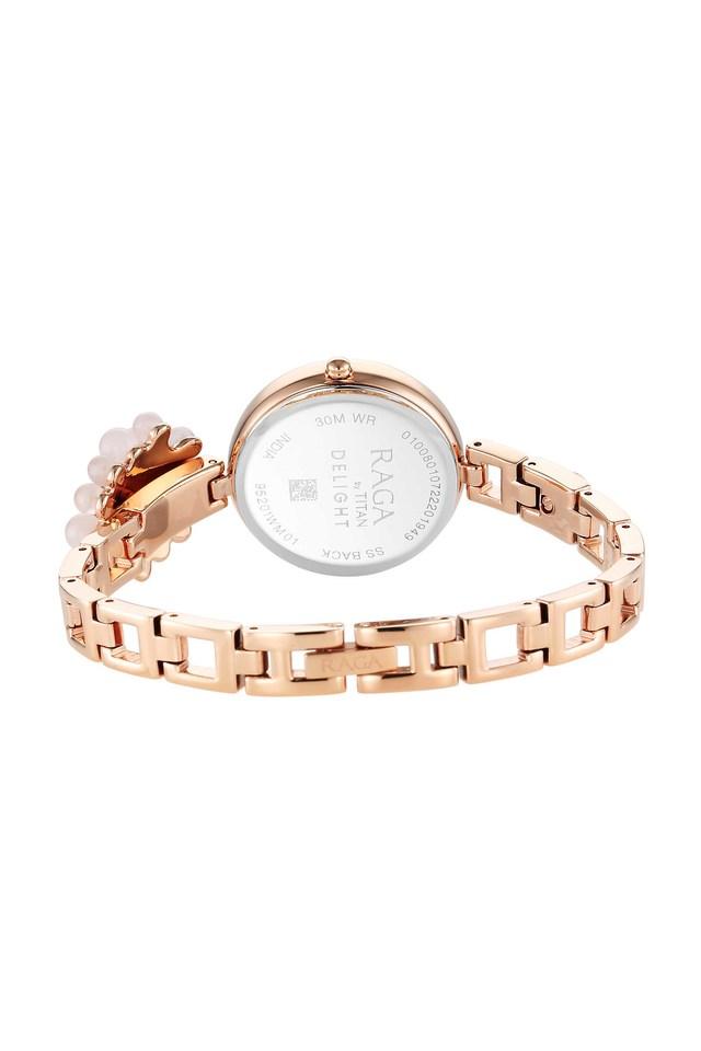Titan Raga Delight Mother Of Pearl Dial Metals Strap Watch 95201WM01 / NS95201WM01 - KRISHNA WATCH COMPANY