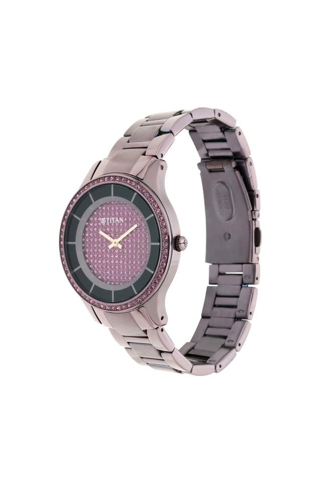 TITAN Girl Power in Purple Dial Stainless Steel Watch NM95109QM01 (DK120) - KRISHNA WATCH COMPANY