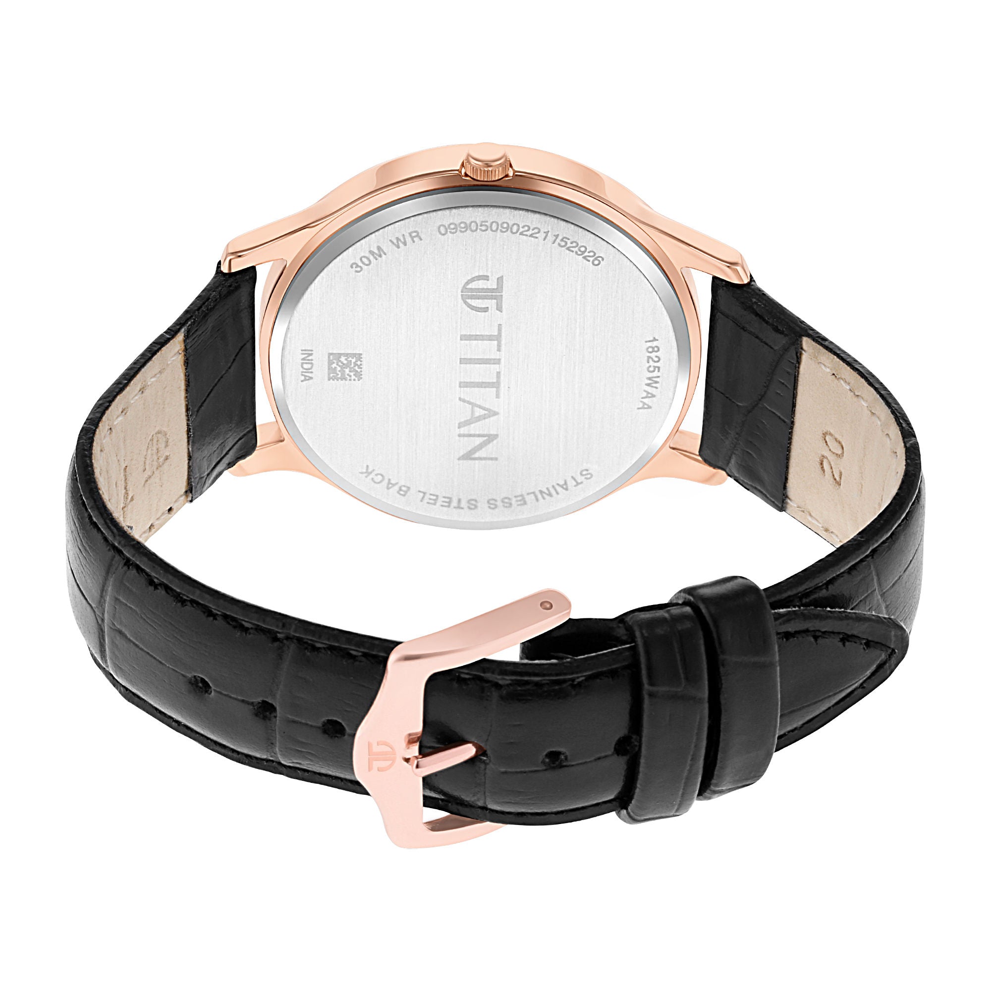 TITAN Black Dial Leather Strap Watch 1825WL03 / NR1825WL03 - KRISHNA WATCH COMPANY