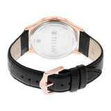 TITAN Black Dial Leather Strap Watch 1825WL03 / NR1825WL03