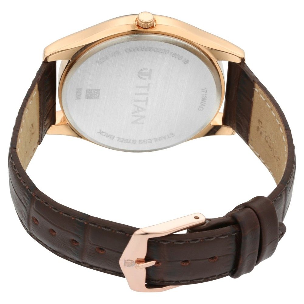 TITAN Lagan - Blue Dial Leather Strap - 1713WL01 - KRISHNA WATCH COMPANY