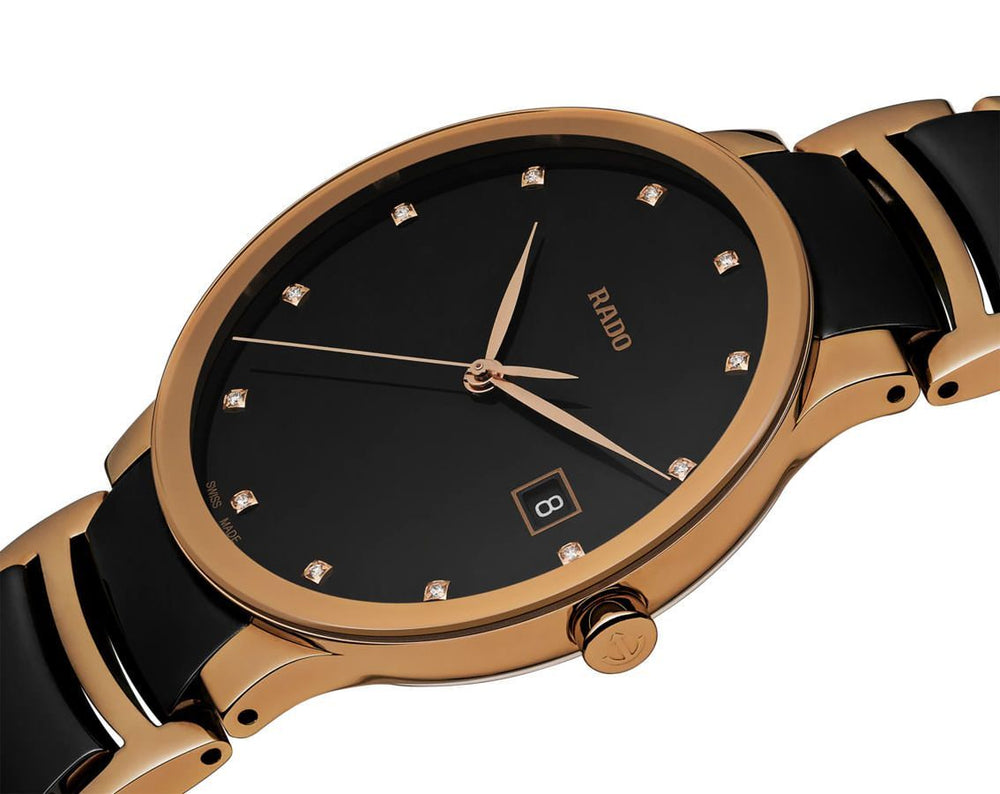 RADO Centrix Diamonds Watch for Women R30554732 - KRISHNA WATCH COMPANY