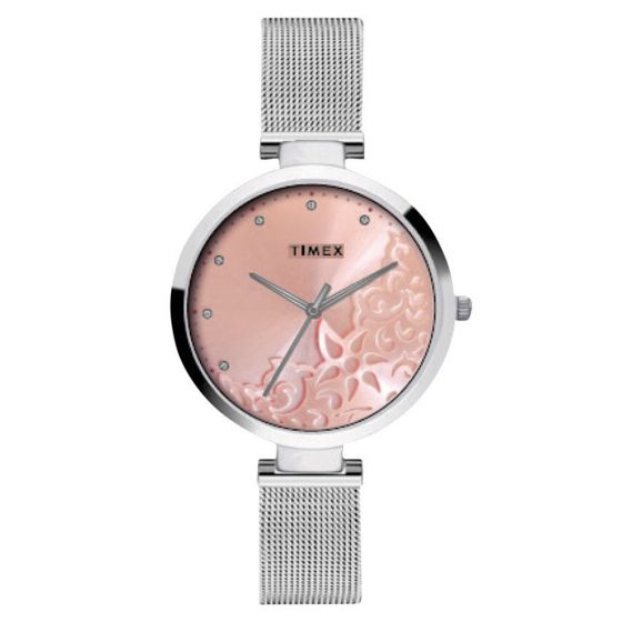 TIMEX ANALOG PINK DIAL WOMEN'S WATCH-TW000X217 - KRISHNA WATCH COMPANY