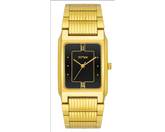Traditional Black Dial Rectangular Bracelet Watch TM000CT00T