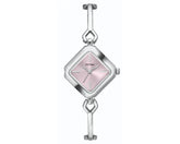 Silver Dial Geometric Semi Bangle Bracelet Watch TMTL10900T