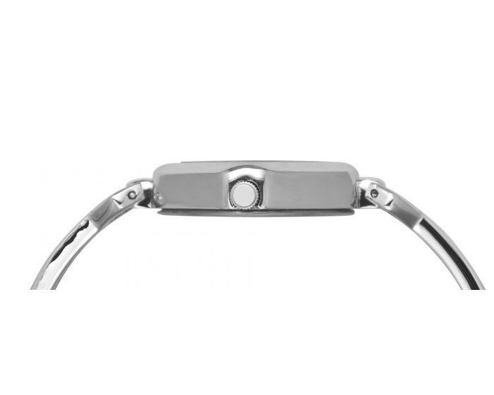 Silver Dial Geometric Semi Bangle Bracelet Watch TMTL10900T - KRISHNA WATCH COMPANY
